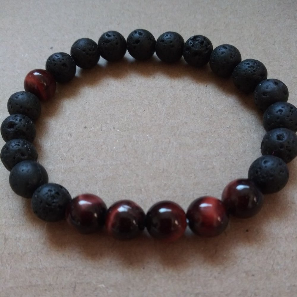 Black Lava Meditation Bracelet (Mala)